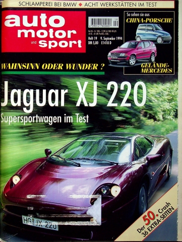 Deckblatt Auto Motor und Sport (19/1994)